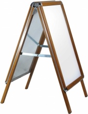 Wood Effect Pavement ''A'' Board Poster Holder